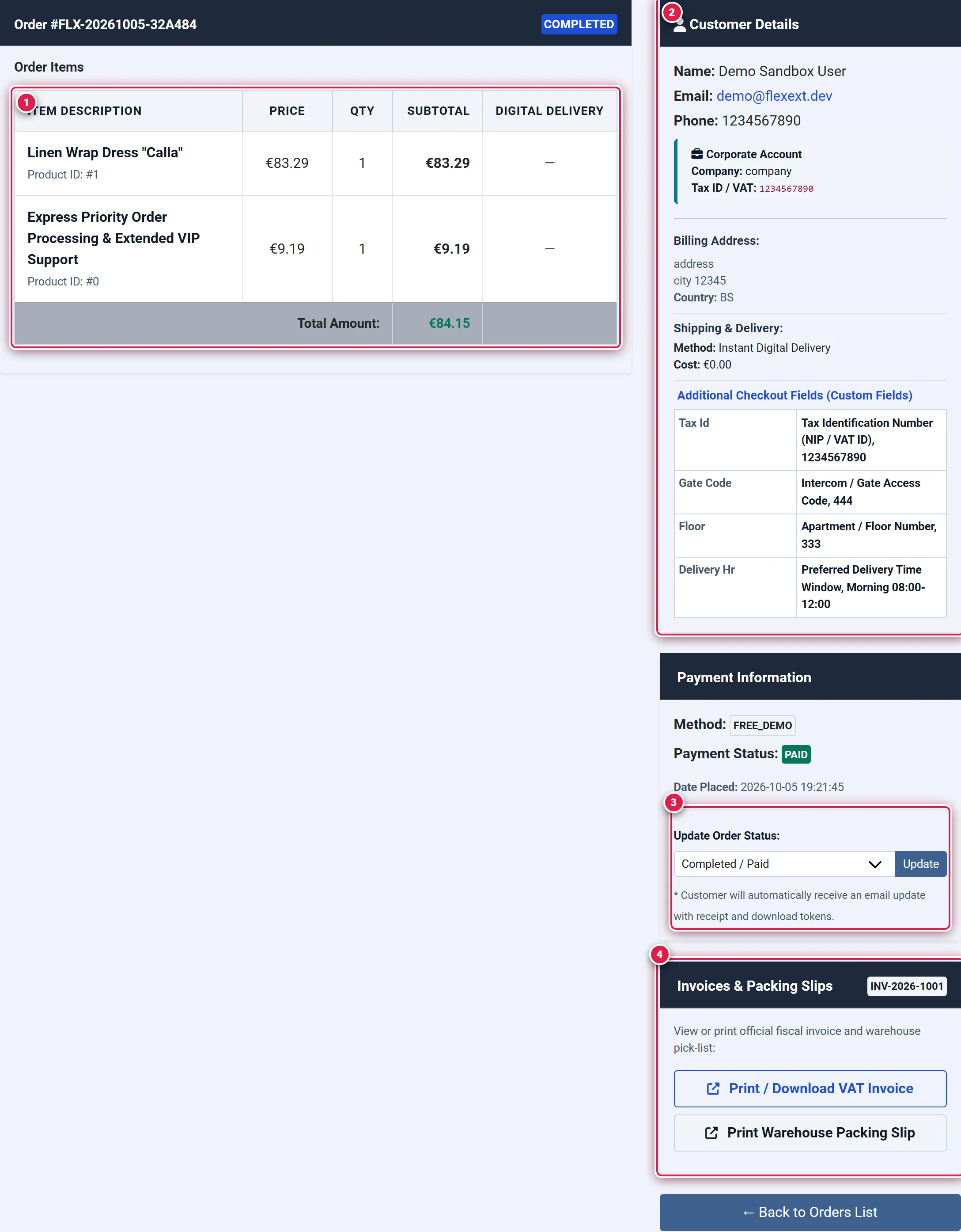 Documentation screenshot