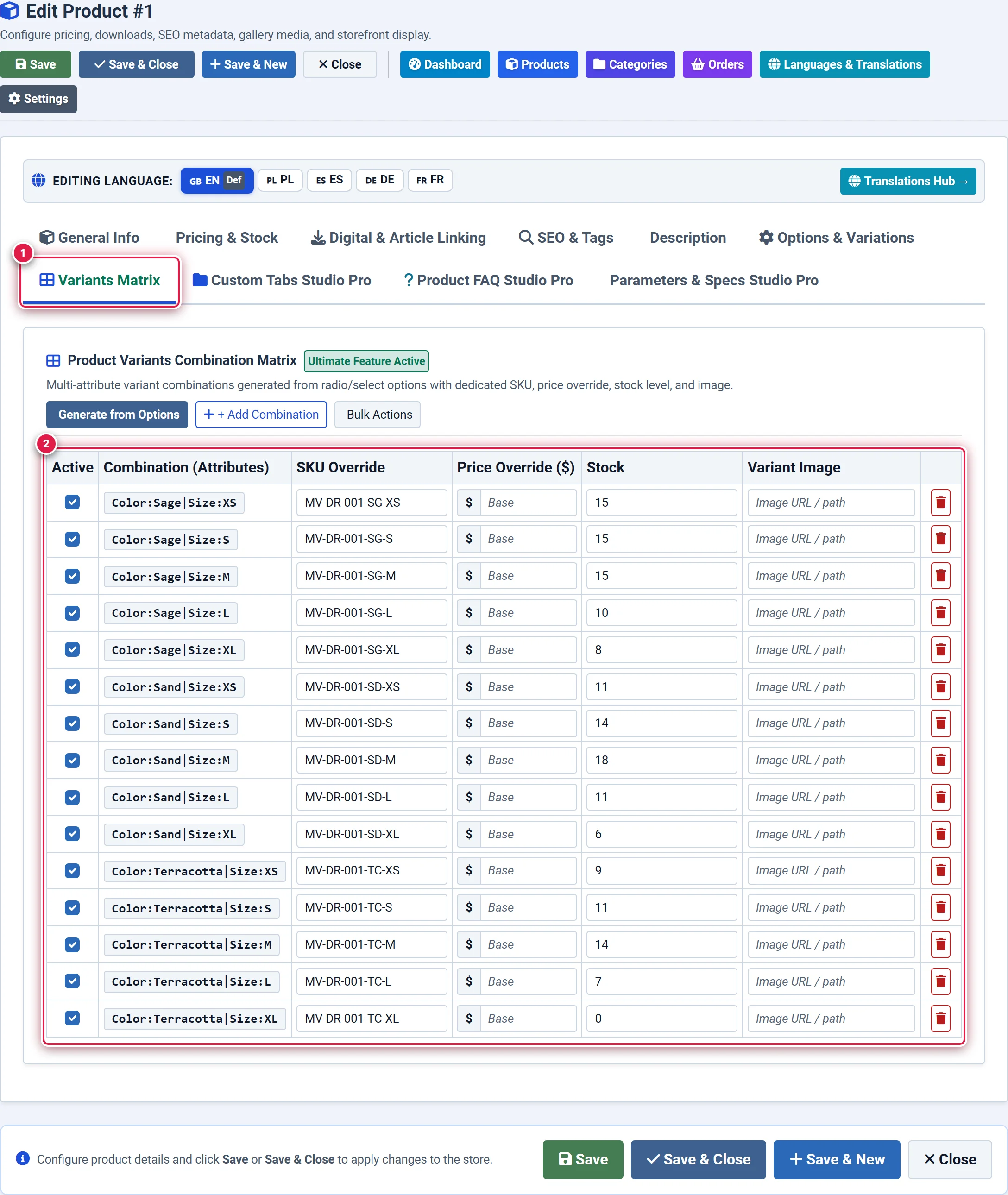 Documentation screenshot